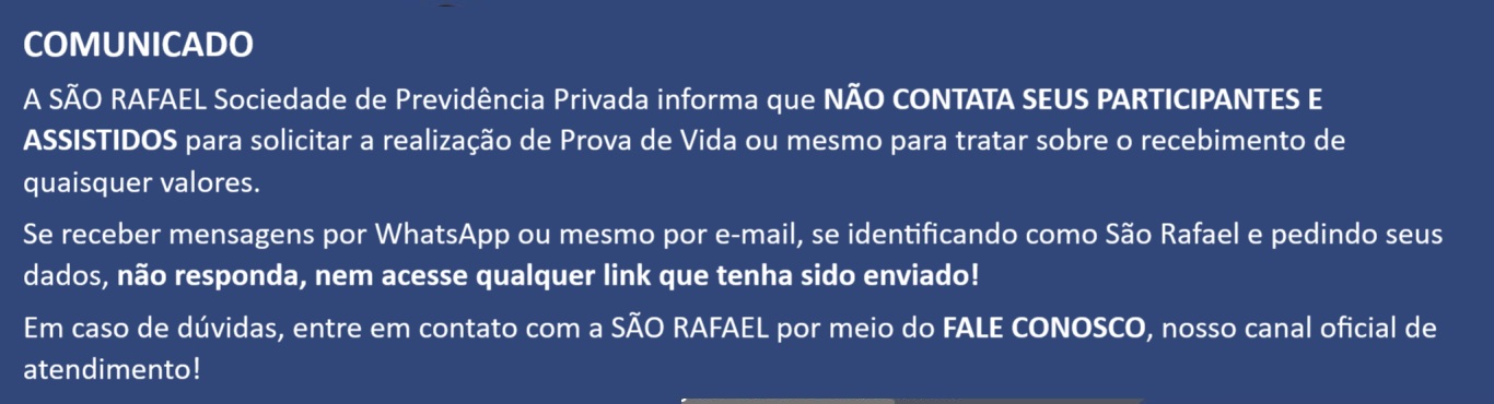 Comunicado Fraude